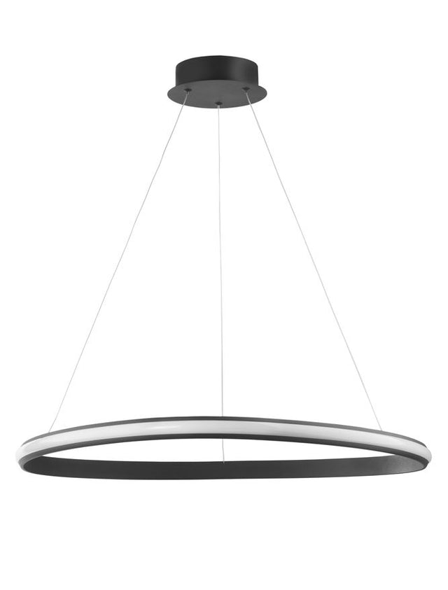 ARIES Sandy Black Aluminium & Acrylic LED 32 Watt 230 Volt 1770Lm 3000K IP20 D: 74 H: 120 cm Dimmable