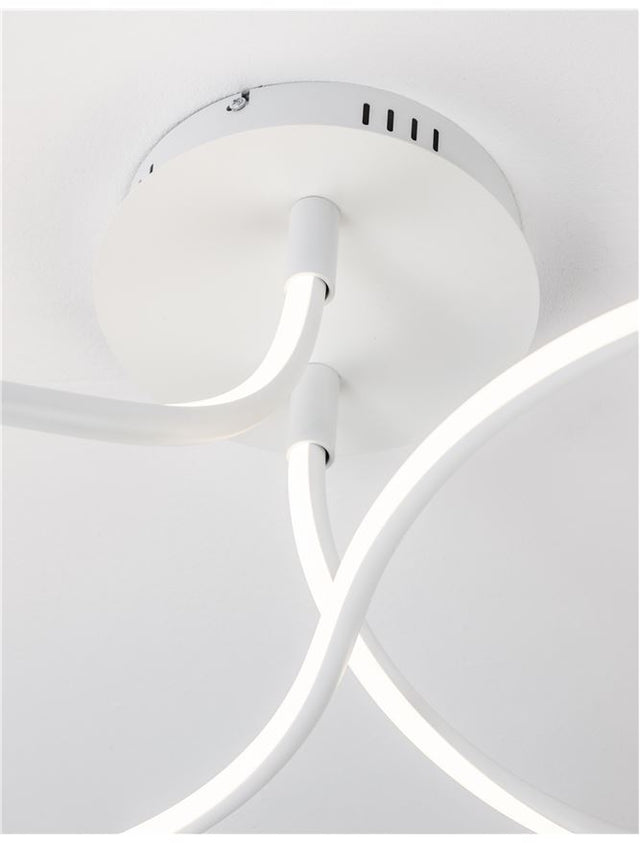 FUNGO Sandy White Aluminium & Acrylic LED 47 Watt 230 Volt 2630Lm 3000K IP20 D: 102 H: 30 cm