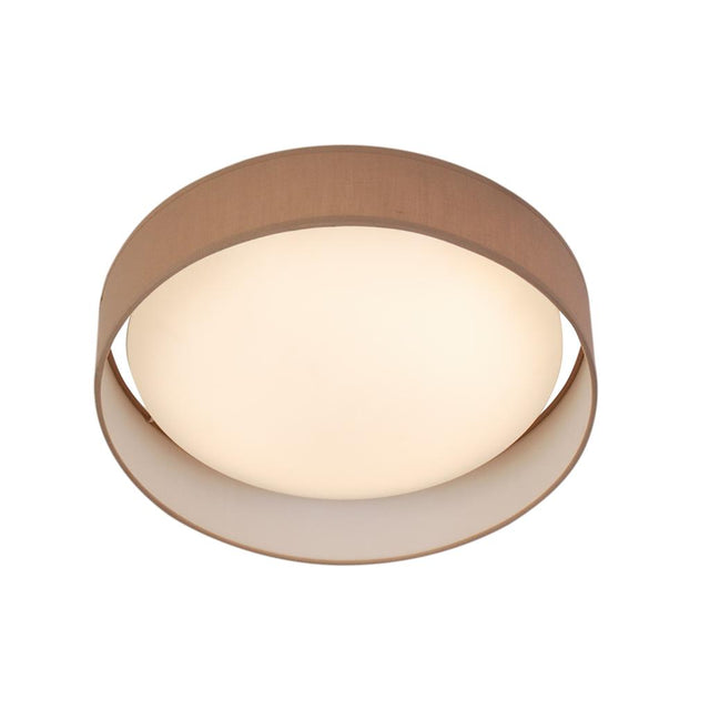 GIANNA  1LT LED FLUSH CEILING LIGHT, ACRYLIC, BROWN SHADE