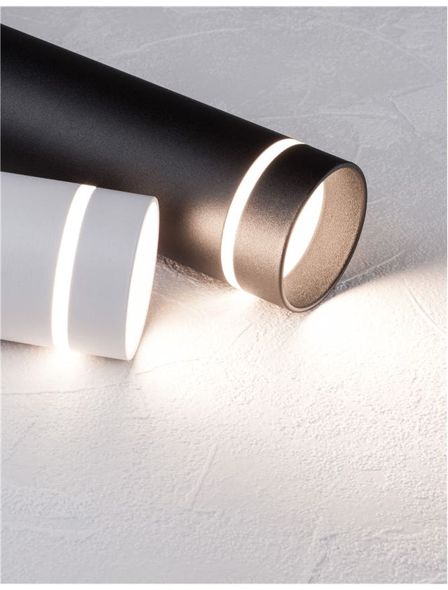 ESCA Sandy Black Aluminium & Acrylic LED GU10 1x10 Watt IP20 220-240 Volt Bulb Excluded D: 6 H1: 30 H2: 150 cm