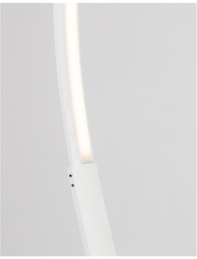 PREMIUM Sandy White Aluminium & Acrylic LED 30 Watt 230 Volt 1580Lm 3000K IP20 L: 26 W: 94 H: 172 cm