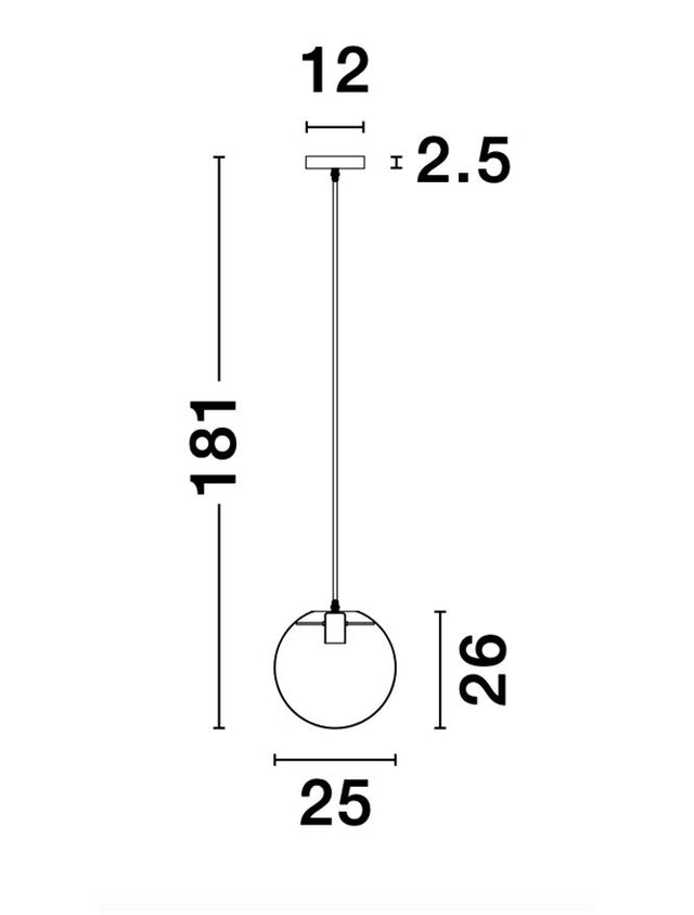 MIRALE Gold Metal Clear Glass & Black PVC Wire LED E27 1x12 Watt 230 Volt IP20 Bulb Excluded D: 25 H1: 26 H2: 181 cm