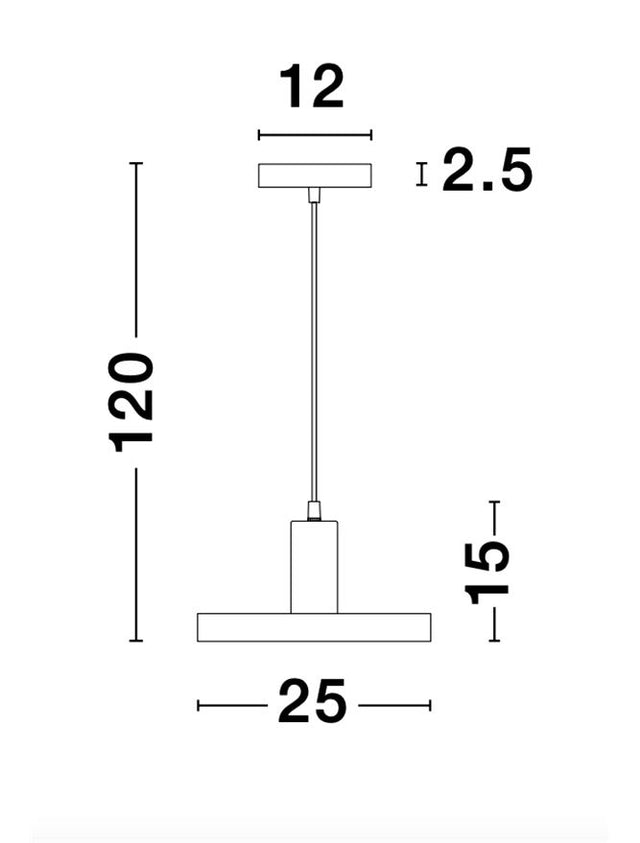 GARNI Black Metal Outside Gold Inside Black PVC Wire LED E27 1x12 Watt 230 Volt IP20 Bulb Excluded D: 25 H1: 15 H2: 120 cm