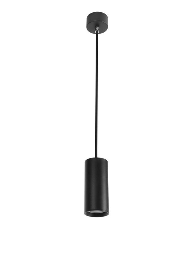 AILA Sandy Black Aluminium LED GU10 1x10 Watt IP20 220-240 Volt Bulb Excluded D: 5.6 H 1: 20 H 2: 120 cm