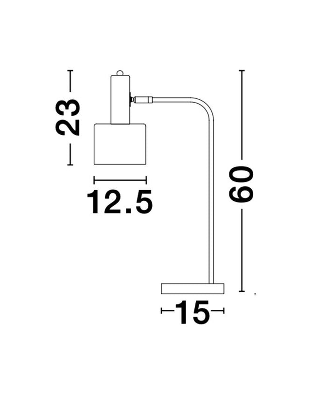 PAZ Gold Metal Mint Metal Shade White Base LED E27 1x12 Watt 230 Volt IP20 Bulb Excluded D: 12.5 H: 60 cm