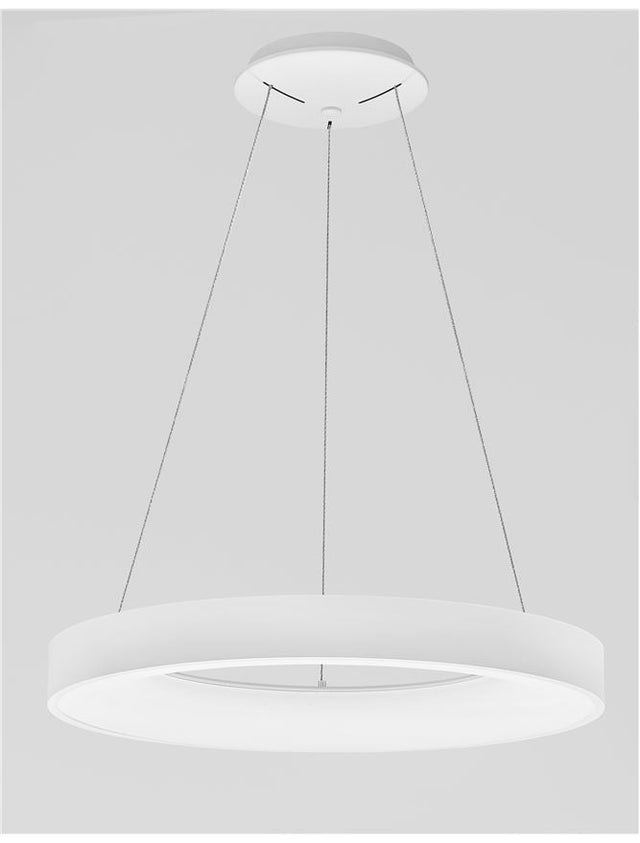 RANDO SMART Sandy White Aluminium & Acrylic LED 50 Watt 230 Volt 3250Lm 3000K - 4000K IP20 D: 60 H: 120 cm