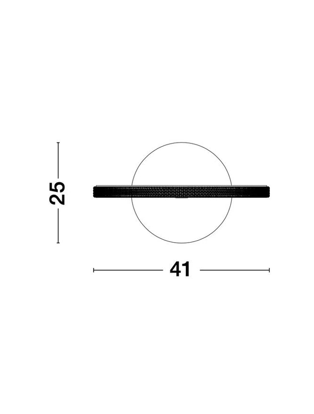 NAGER Sandy Black Aluminium & Acrylic LED 35 Watt 230 Volt 1873Lm 3000K IP20 L: 41 W: 25 H: 125 cm