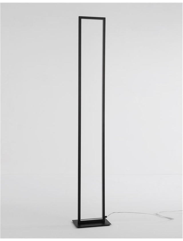 WENNA Matt Black Aluminium & Acrylic LED 36 Watt 230 Volt 2150Lm 3000K IP20 L: 26 W: 16 H: 153 cm