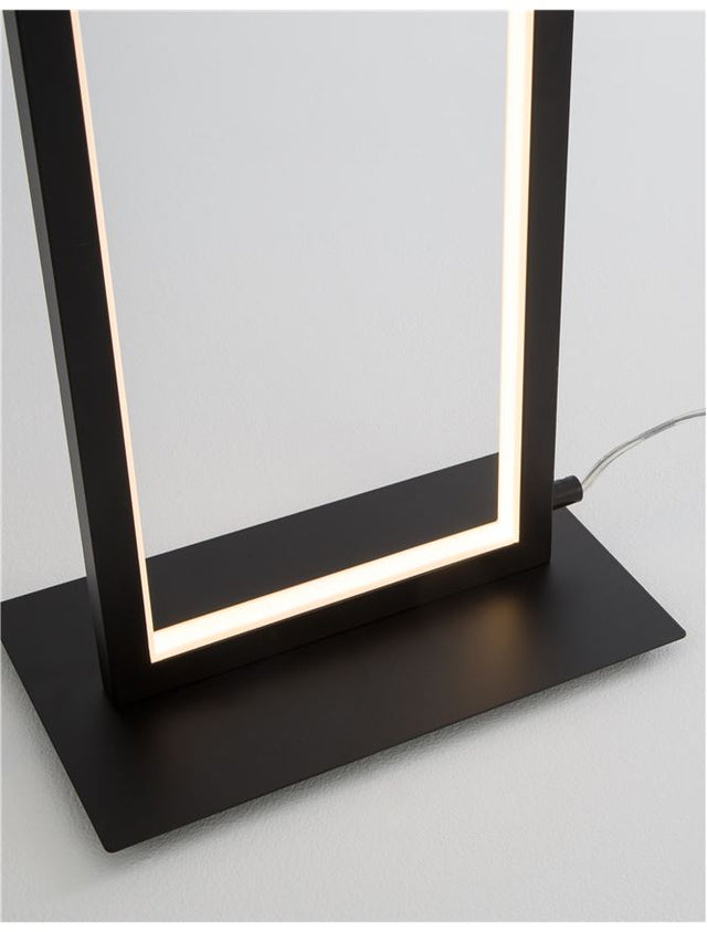 WENNA Matt Black Aluminium & Acrylic LED 36 Watt 230 Volt 2150Lm 3000K IP20 L: 26 W: 16 H: 153 cm