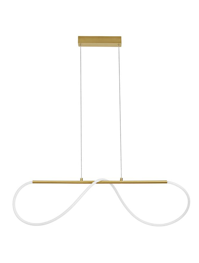 TIRIAC Gold Aluminium & Acrylic LED 29 Watt 230 Volt 3145Lm 3000K IP20 L: 90 W: 20 H: 120 cm