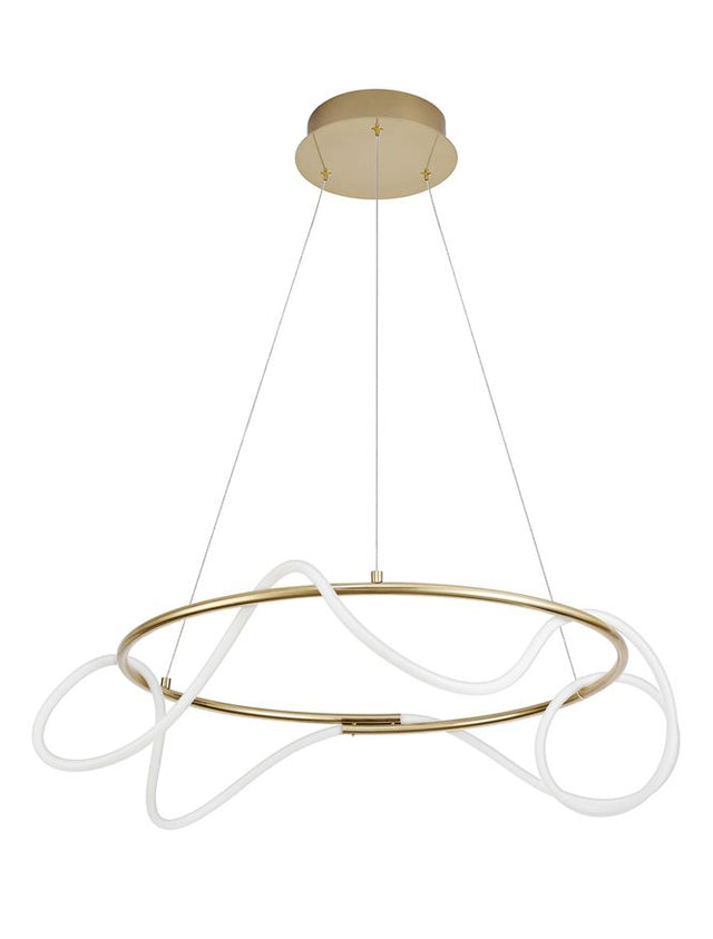 TIRIAC Gold Aluminium & Acrylic LED 43 Watt 230 Volt 4581Lm 3000K IP20 D: 70 H: 120 cm