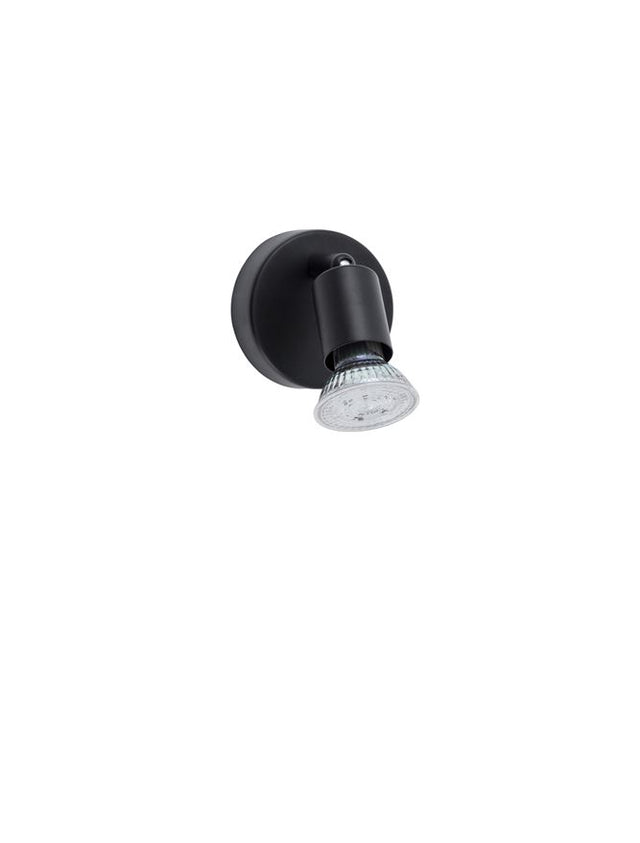 LUP Satin Black Metal LED GU10 1x5 Watt 230 Volt IP20 Bulb Excluded D: 8 W: 6.7 H: 10.9 cm