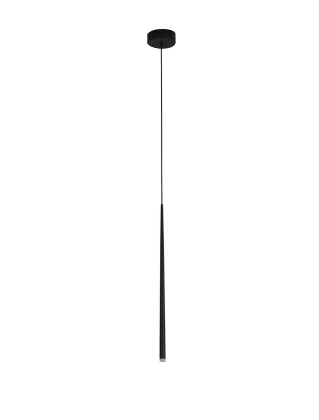 GIONO Sandy Black Aluminium & Acrylic LED 3 Watt 230 Volt 160Lm 3000K IP20 D: 8 H1: 51 H2: 180 cm Adjustable Height