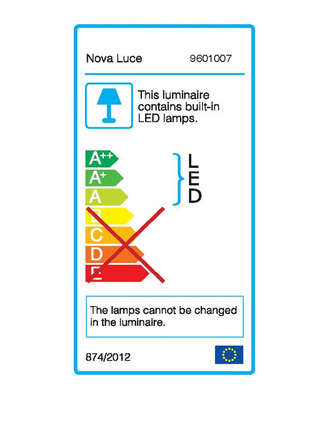 GIONO Sandy Black Aluminium & Acrylic LED 7x3 Watt 230 Volt 1280Lm 3000K IP20 L: 90 W: 5 H1: 51 H2: 230 cm