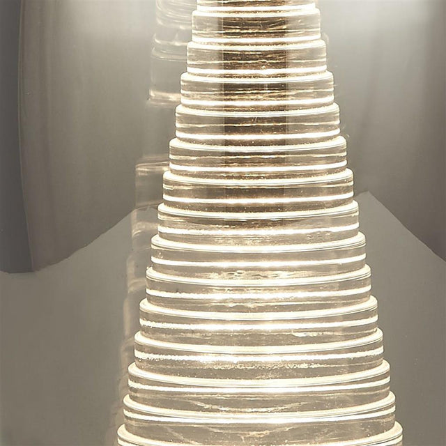 CYCLONE  1LT TABLE LAMP WITH SMOKED GLASS