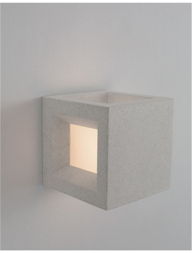 CASTRO White Sandstone & Acrylic LED E27 1x12 Watt Bulb Excluded 100-240 Volt IP65
L: 16 W: 16 H: 16 cm