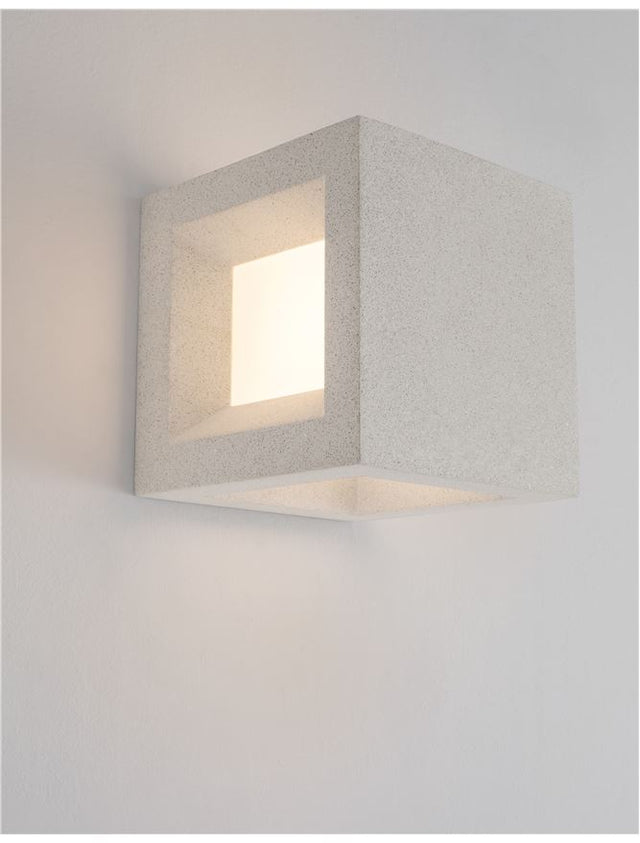 CASTRO White Sandstone & Acrylic LED E27 1x12 Watt Bulb Excluded 100-240 Volt IP65
L: 16 W: 16 H: 16 cm