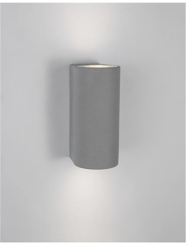 LIDO Gray Concrete Glass Diffuser LED GU10 2x7 Watt IP65 100-240 Volt Bulb Excluded
Light Up & Down D: 8.6 W: 10 H: 18 cm