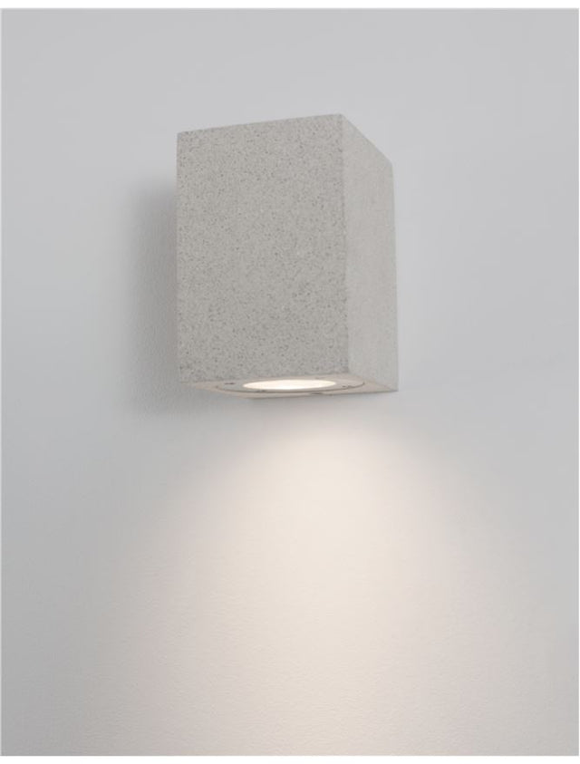 FUENTO White Sandstone Glass Diffuser LED GU10 1x7 Watt IP65 100-240 Volt Bulb Excluded
Light Down L: 8.6 W: 10 H: 12 cm