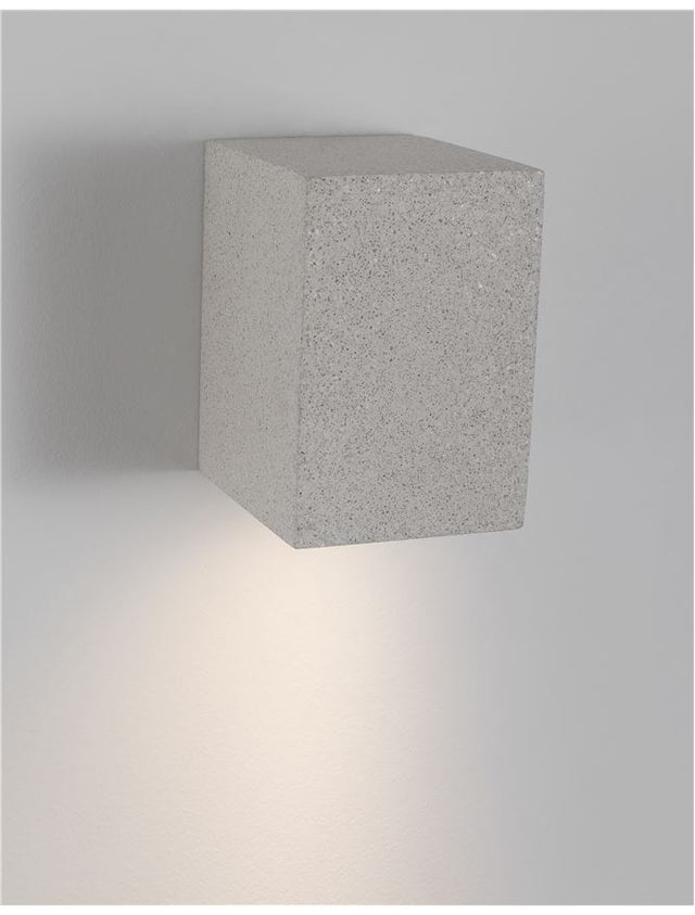 FUENTO White Sandstone Glass Diffuser LED GU10 1x7 Watt IP65 100-240 Volt Bulb Excluded
Light Down L: 8.6 W: 10 H: 12 cm