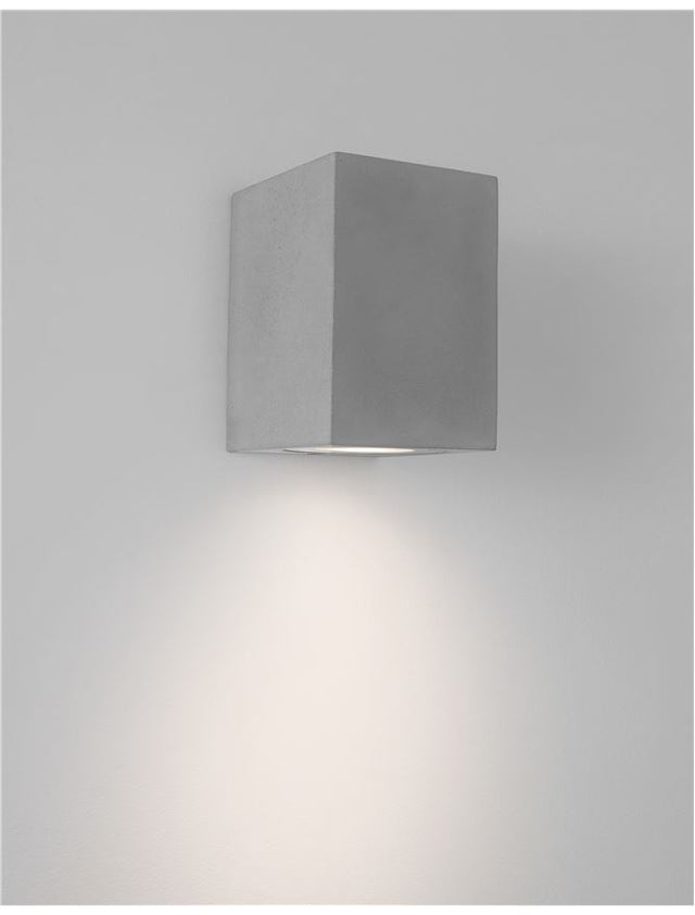 FUENTO Gray Concrete Glass Diffuser LED GU10 1x7 Watt IP65 100-240 Volt Bulb Excluded
Light Down L: 8.6 W: 10 H: 12 cm