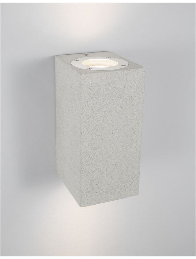 FUENTO White Sandstone Glass Diffuser LED GU10 2x7 Watt IP65 100-240 Volt Bulb Excluded
Light Up & Down L: 8.6 W: 10 H: 18 cm