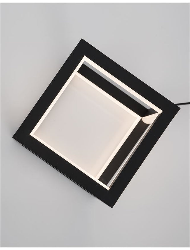 GABBIA Sandy Black Aluminium & Silicone LED 20 Watt 230 Volt 1500Lm 3000K IP20 L: 16 W: 16 H: 16 cm Dimmable