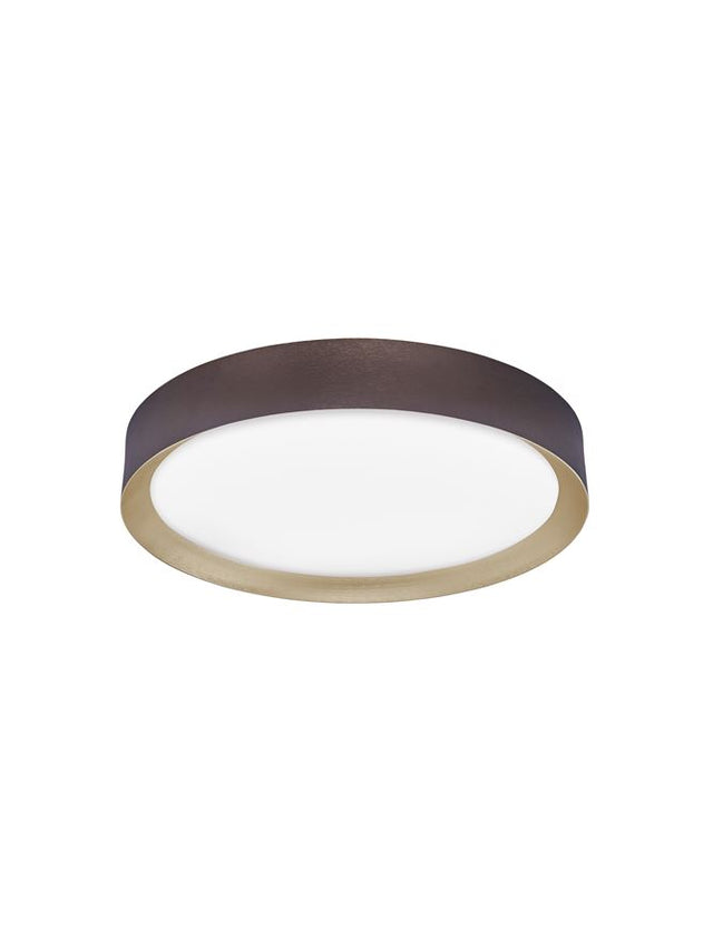 LUTON Coffee Brown Aluminium Matt White Acrylic Diffuser LED 47 Watt 230 Volt 3525Lm 3000K IP20 D: 55 H: 8.5 cm