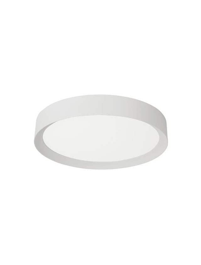 LUTON Sandy White Aluminium Matt White Acrylic Diffuser LED 47 Watt 230 Volt 3525Lm 3000K IP20 D: 55 H: 8.5 cm