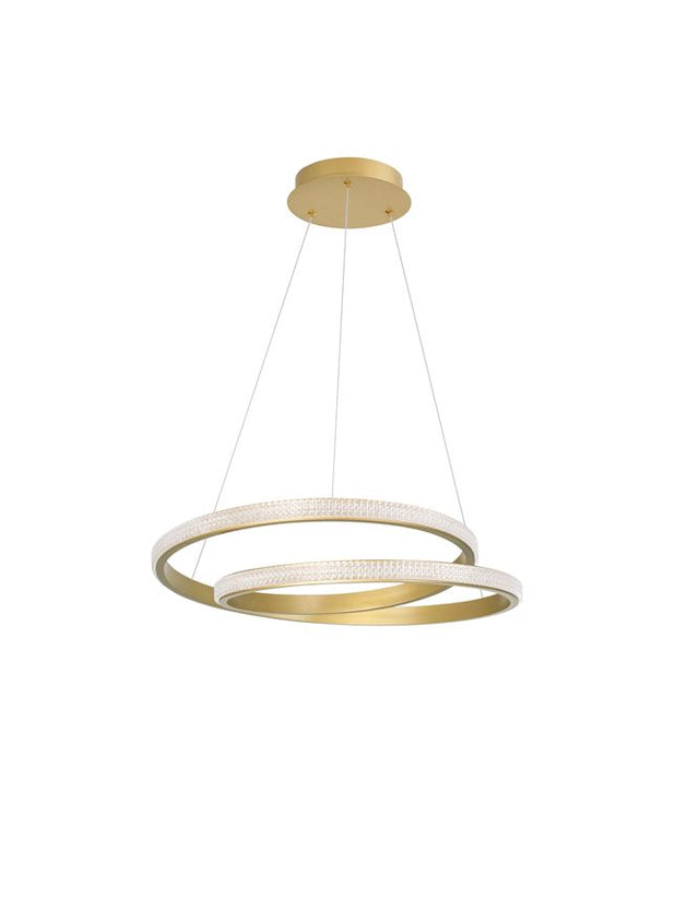 GRANIA Dimmable Matt Gold Aluminium & Acrylic LED 25 Watt 230 Volt 1900Lm 3000K IP20 D1: 55 D2: 35 H: 120 cm