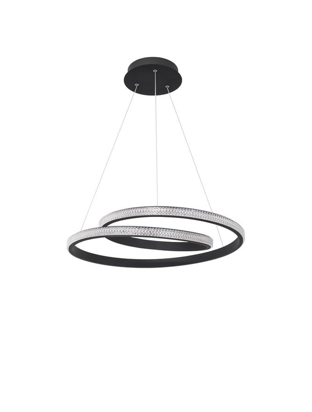 GRANIA Dimmable Sandy Black Aluminium & Acrylic LED 25 Watt 230 Volt 1900Lm 3000K IP20 D1: 55 D2: 35 H: 120 cm