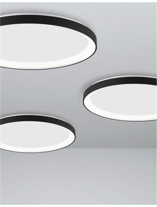PERTINO Sandy White Aluminium & Acrylic LED 38 Watt 230 Volt 2280Lm 3000K IP20 D: 48 H: 6 cm