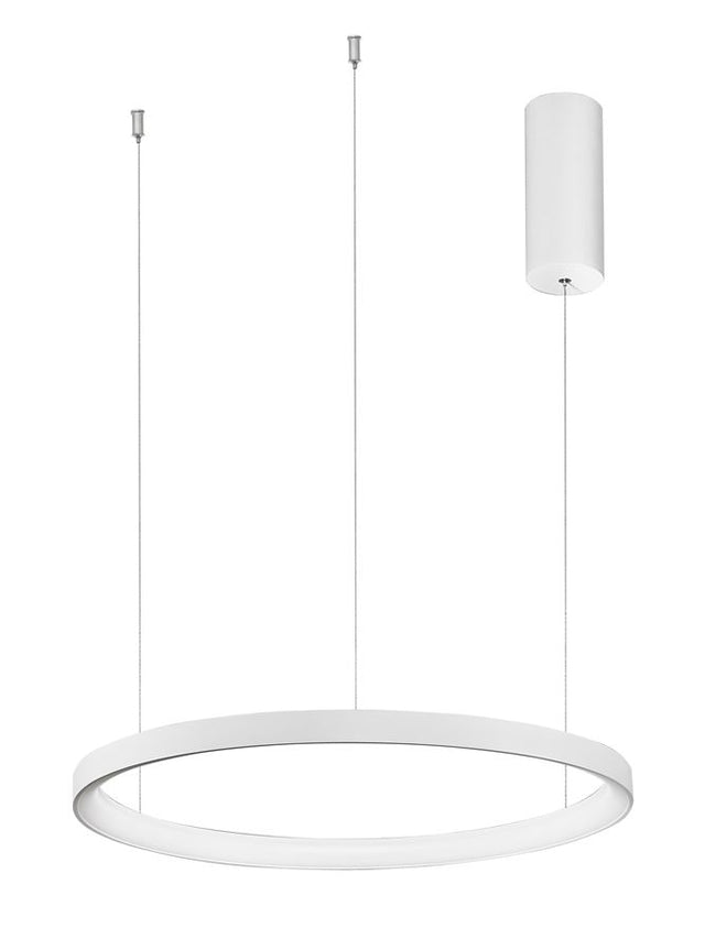 PERTINO Dimmable Sandy White Aluminium & Acrylic LED 38 Watt 230 Volt 2280Lm 3000K IP20 D: 48 H: 150 cm