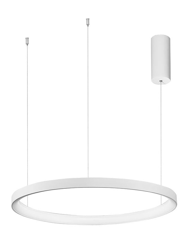 PERTINO Dimmable Sandy White Aluminium & Acrylic LED 48 Watt 230 Volt 2880Lm 3000K IP20 D: 58 H: 150 cm