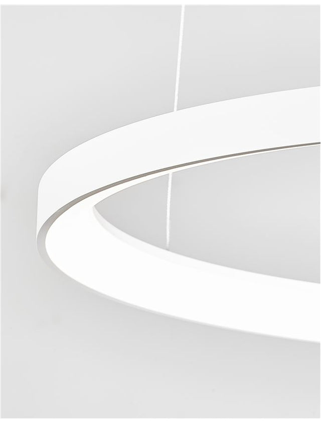 PERTINO Dimmable Sandy White Aluminium & Acrylic LED 48 Watt 230 Volt 2880Lm 3000K IP20 D: 58 H: 150 cm