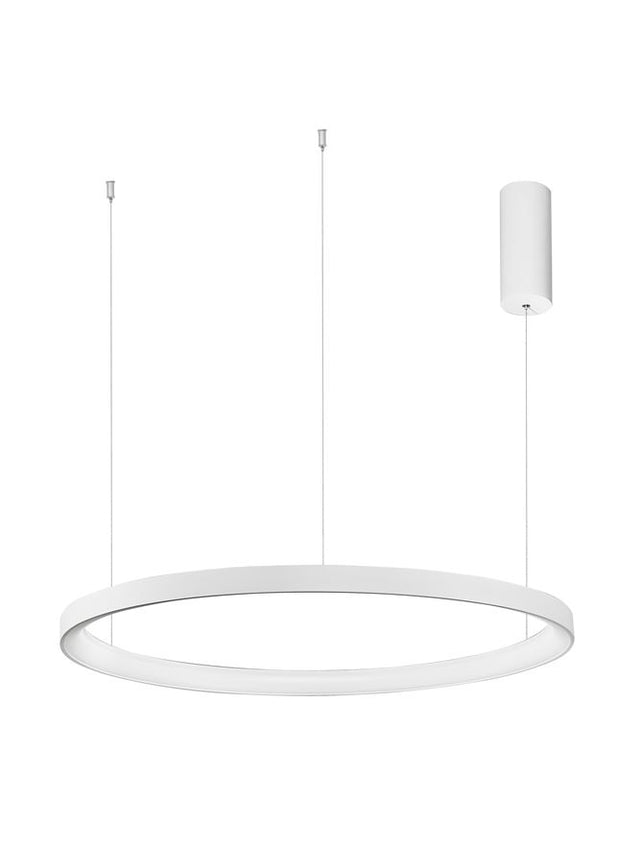 PERTINO Dimmable Sandy White Aluminium & Acrylic LED 60 Watt 230 Volt 3600Lm 3000K IP20 D: 78 H: 150 cm