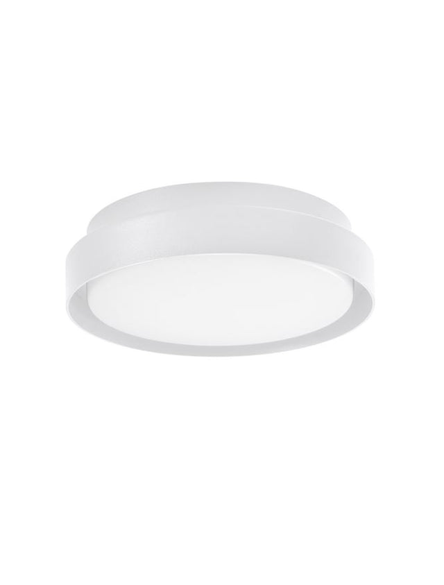 OLIVER Sandy White Aluminium Acrylic Diffuser LED 20 Watt 1550Lm 3000K CRI>80 100-240 Volt 50Hz Beam Angle 92°  IP65 D: 27 H: 7 cm