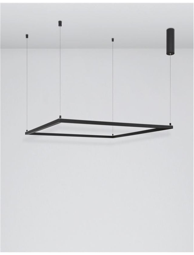 ETERNA Dimmable Sandy Black Aluminium & Acrylic LED 50 Watt 230 Volt 3818Lm 3000K IP20 L: 100 H: 120 c