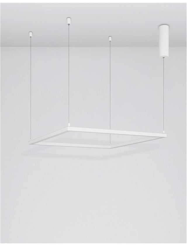 ETERNA Dimmable Sandy White Aluminium & Acrylic LED 40 Watt 230 Volt 3000Lm 3000K IP20 L: 75 H: 120 cm