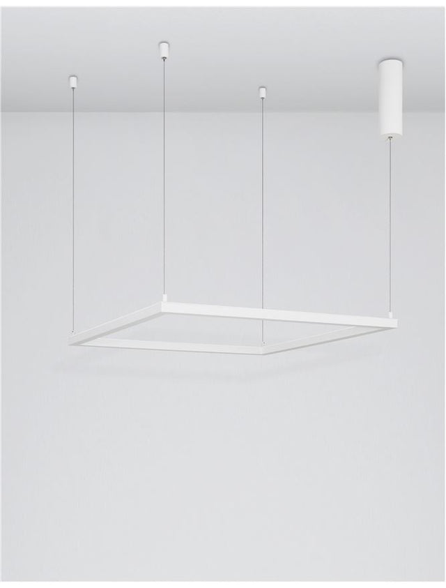 ETERNA Dimmable Sandy White Aluminium & Acrylic LED 40 Watt 230 Volt 3000Lm 3000K IP20 L: 75 H: 120 cm