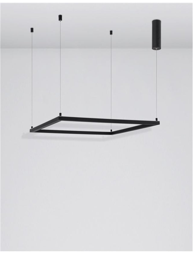 ETERNA Dimmable Sandy Black Aluminium & Acrylic LED 40 Watt 230 Volt 3000Lm 3000K IP20 L: 75 H: 120 cm