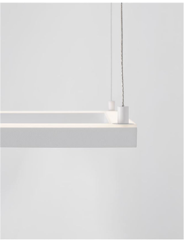 ETERNA Dimmable Sandy White Aluminium & Acrylic LED 30 Watt 230 Volt 2100Lm 3000K IP20 L: 50 H: 120 cm