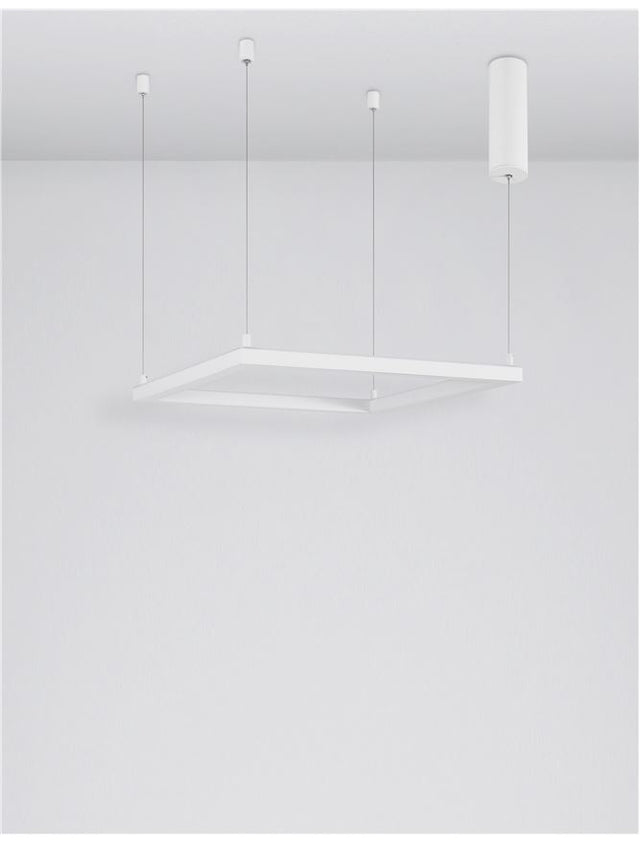 ETERNA Dimmable Sandy White Aluminium & Acrylic LED 30 Watt 230 Volt 2100Lm 3000K IP20 L: 50 H: 120 cm