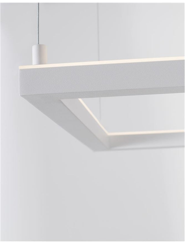 ETERNA Dimmable Sandy White Aluminium & Acrylic LED 30 Watt 230 Volt 2100Lm 3000K IP20 L: 50 H: 120 cm