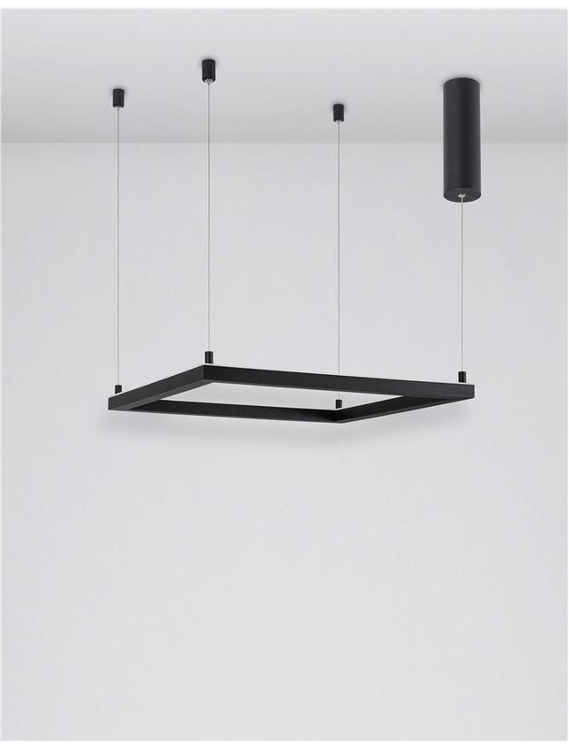 ETERNA Dimmable Sandy Black Aluminium & Acrylic LED 30 Watt 230 Volt 2100Lm 3000K IP20 L: 50 H: 120 cm