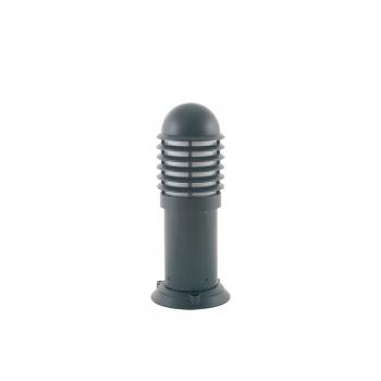 BOLLARD 450 1X100W ES WITH GRIL BLACK