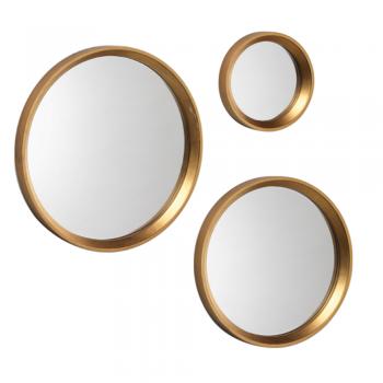 3 MIRROR SET ANTIQUE GOLD