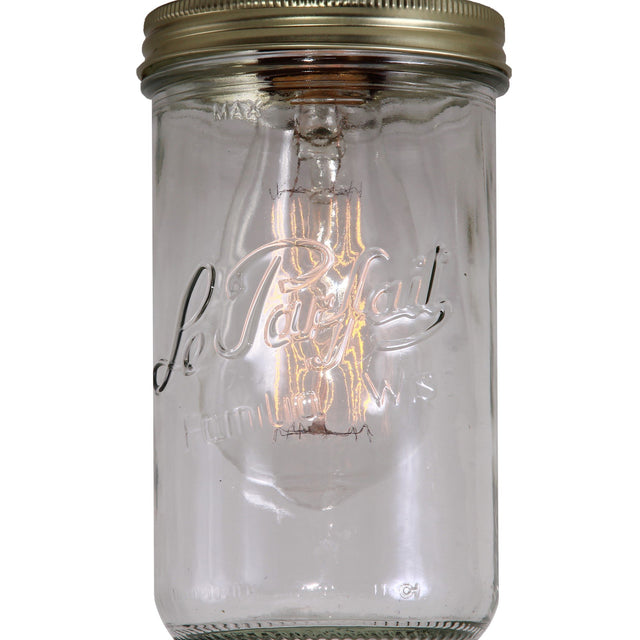 Jam Jar Flush Ceiling Light