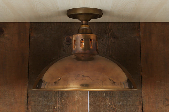 Paris Industrial Brass Ceiling Fitting