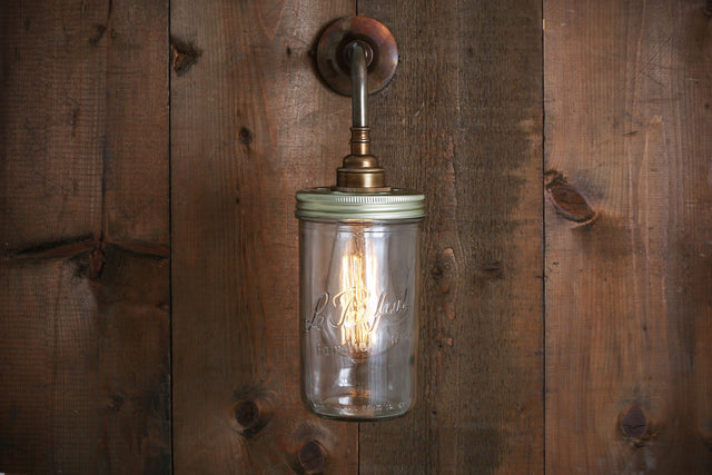 Jam Jar Wall Light